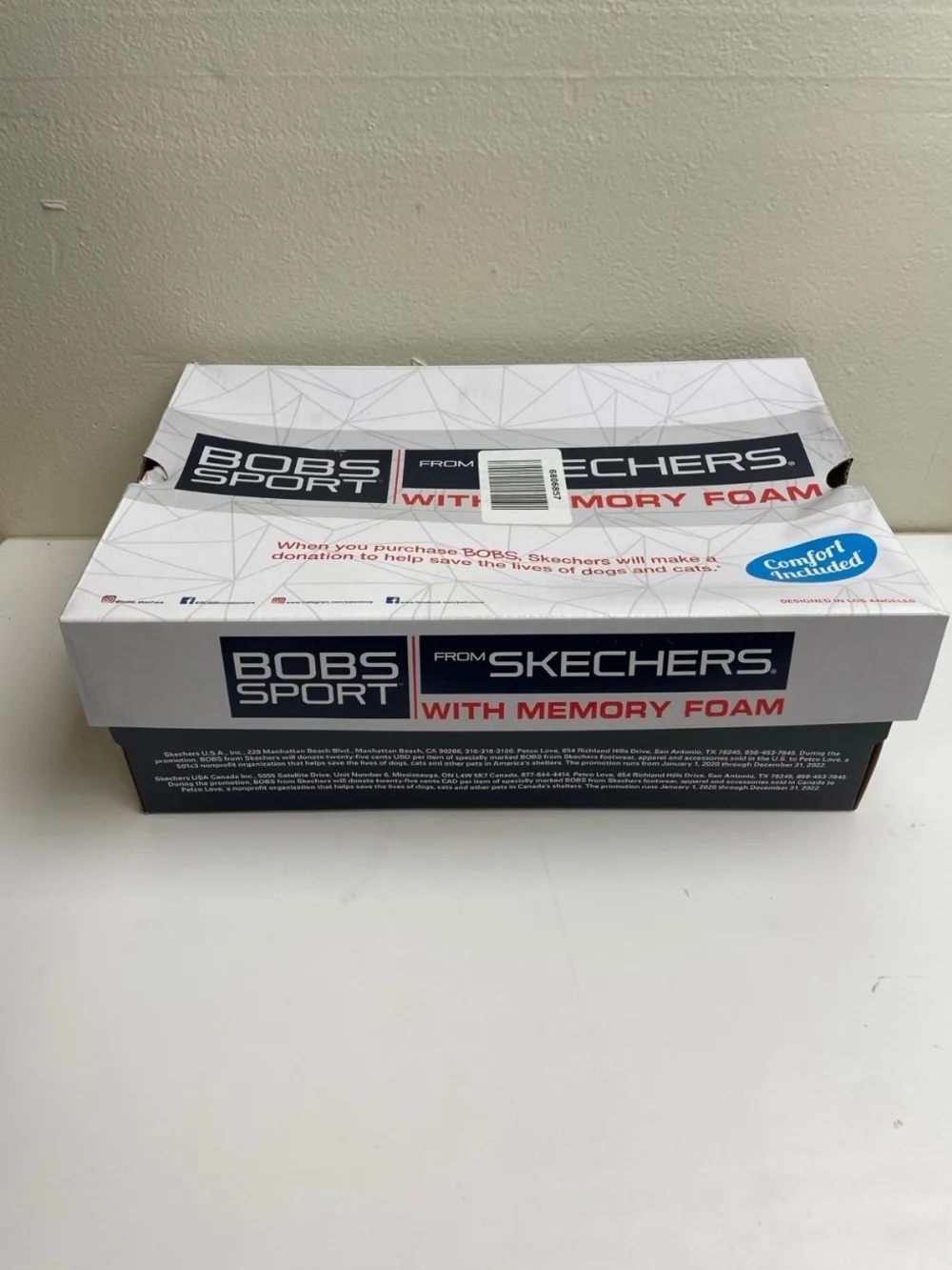 Skechers Bobs Sport Navy Knit Slip-On Athletic Sneakers Wide Fit with White Sole